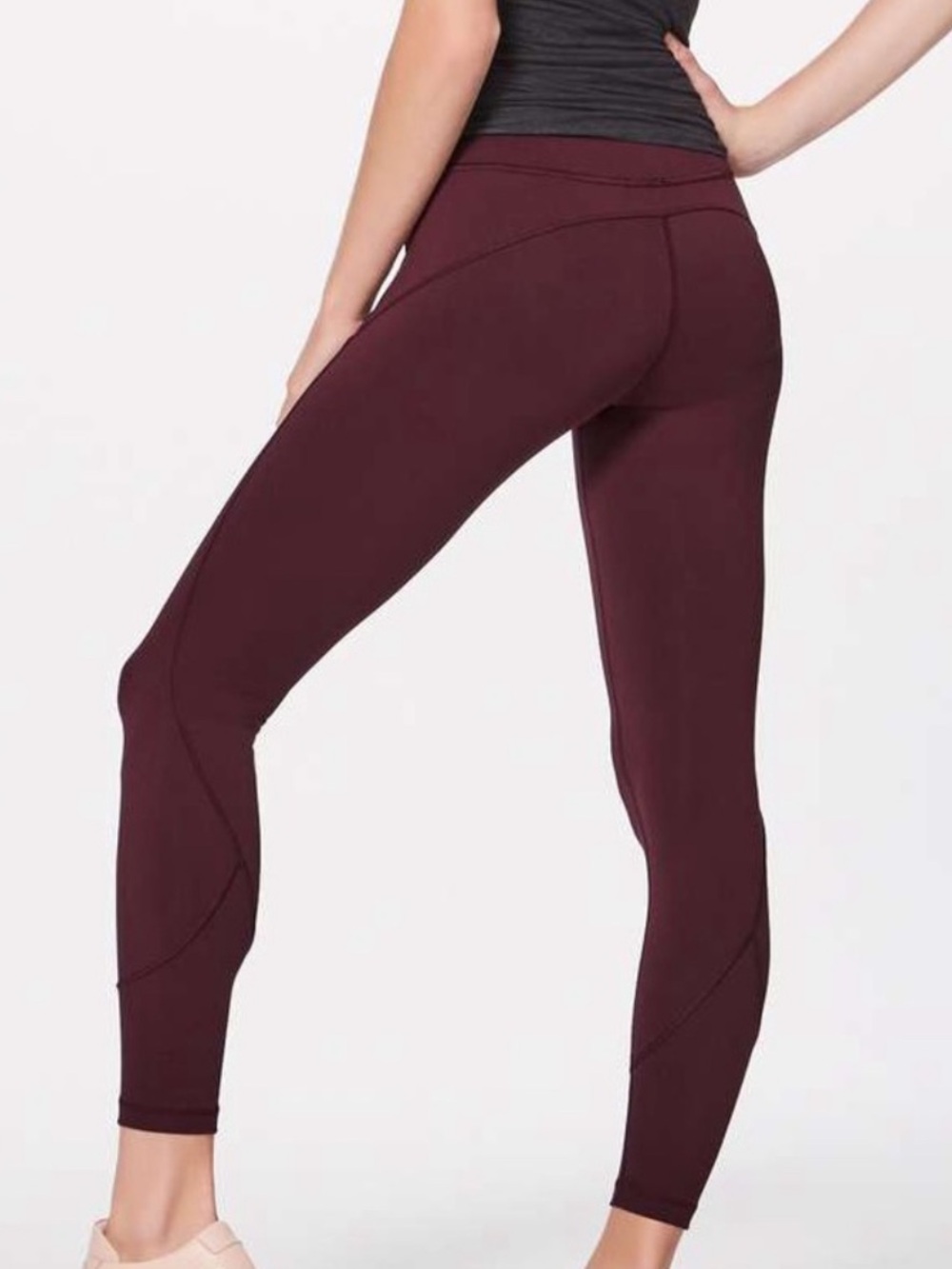 Lululemon In Movement 7/8 Tight Everlux 25" Garnet - Picture 2 of 7
